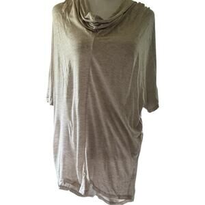 Liz Claiborne Beige Cowl Neck Top Sz PXL